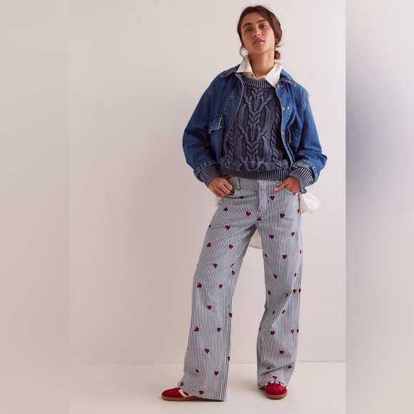 Free People Denim - NWT We The Free By Free People Bugged Out Straight-Leg Jeans Lady Luck Size 26